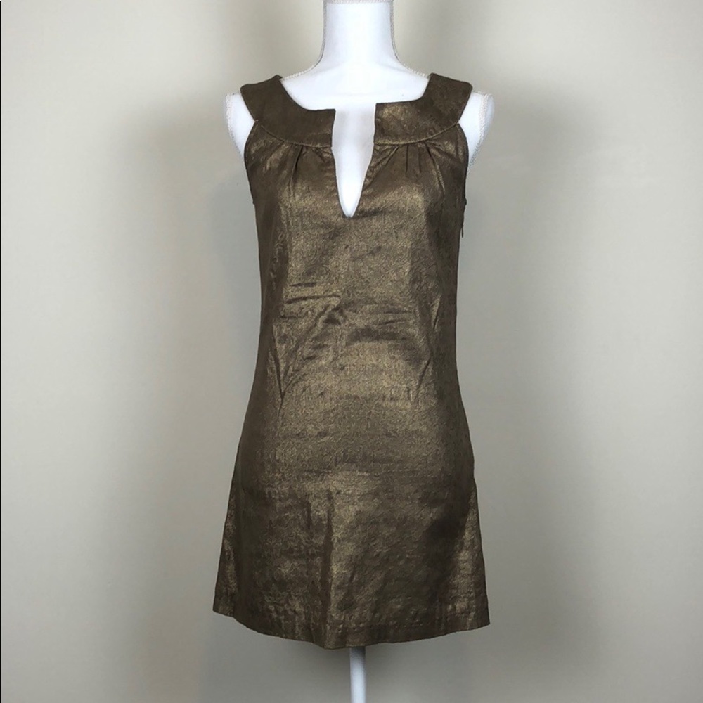 Renee C by So Cool Metallic Shift Dress Size Small